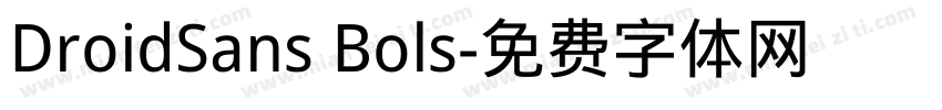 DroidSans Bols字体转换